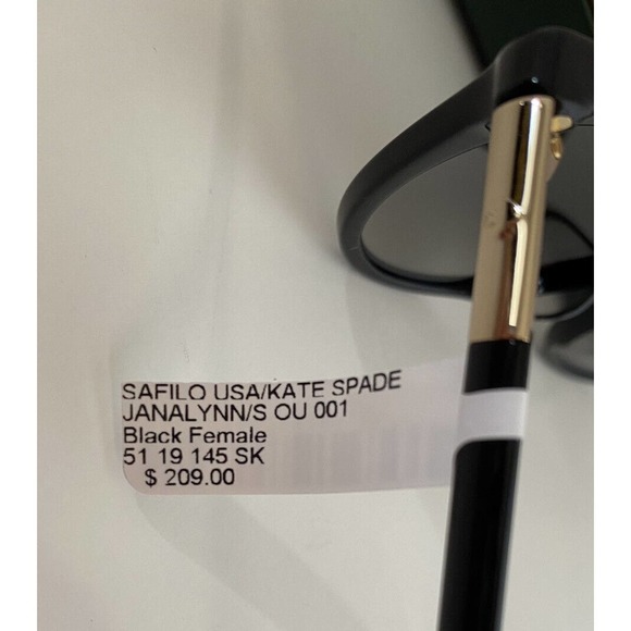 Kate Spade sunglasses Cat Eye style black frame main image 10